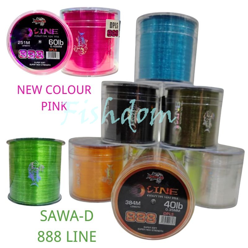 FISHDOM SAWA-D D LINE 888 MONO FISHING LINE TALI PANCING PERAMBUT SAWAD