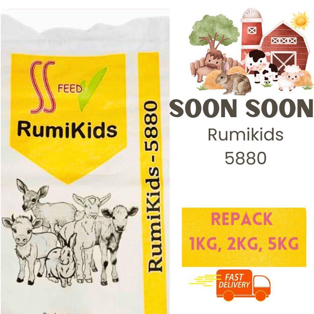 [Repack] 1kg, 2kg, 5kg Soon Soon 5880 RumiKids Kamaan Anakbing, Lembu & Arnab