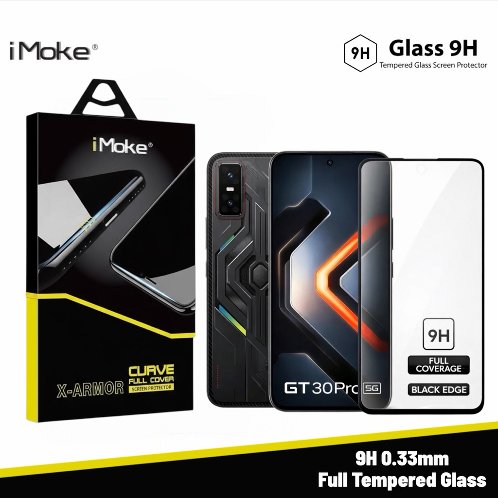 IMoke กระจกนิรภัยสําหรับ Infinix GT 50 Pro/GT 30 Pro/20 Pro/Note 60 Pro/10 Pro/Note 40/30 Pro/Hot 40