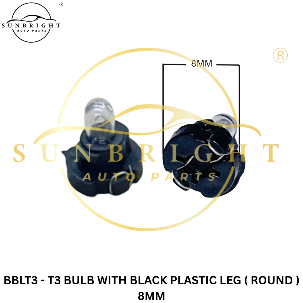 BBLT3-T3 BULB (L) พร้อมพลาสติกขาสีดํา (ราง)