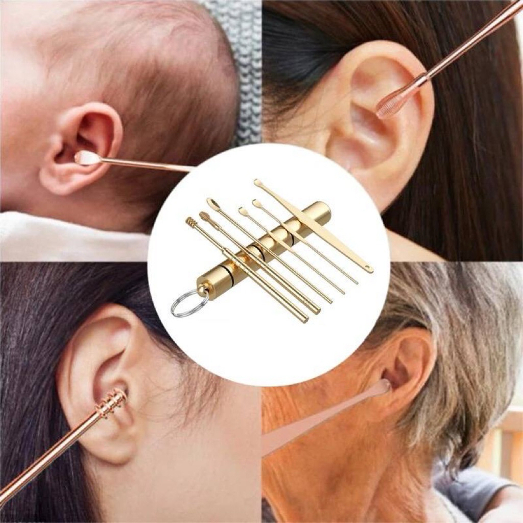 6PCS EAR CLEANER SET EAR CLEANER ชุดทําความสะอาดหูไรหูหูทําความสะอาดหูขี้หูเพื่อสุขภาพ