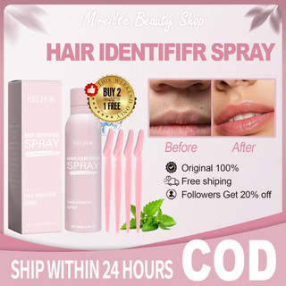 Hair Identifier Spray For Face Shaving Spray 100ml Facial Hair Removal Spray Effectively Removes Facial Hair 面部脱毛喷雾