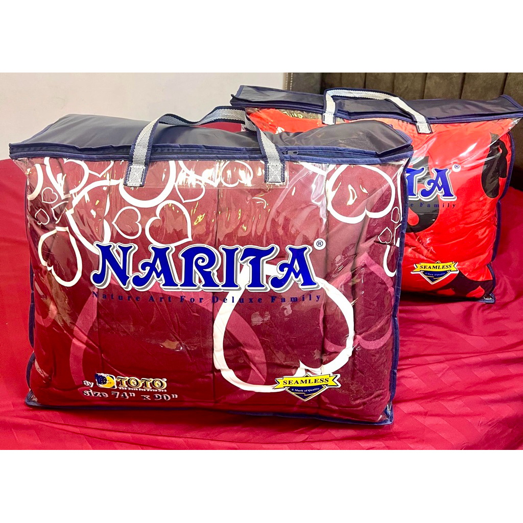 TOTO NARITA BDDING TIALM HAMPARAN LAPIK ALAS TIDUR COTTON TEBAL SAIZ KING
