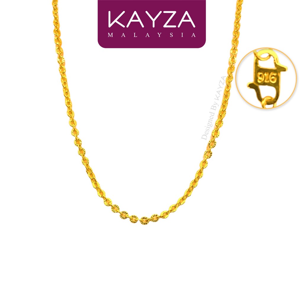 202C KAYZA Orbit สร้อยคอโซ่ การออกแบบงานฝีมือใน emas-Reka Bentuk rantai leher