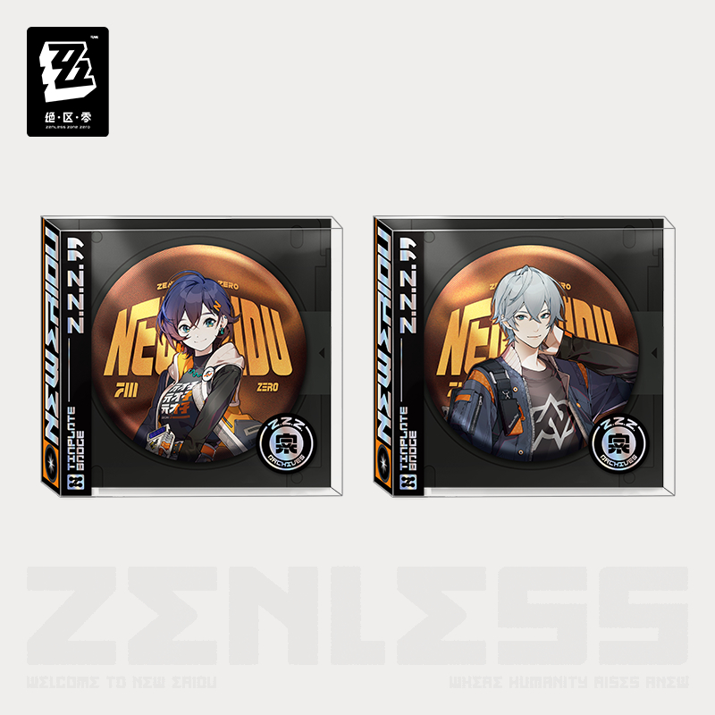 ป้ายแผ่นดีบุก Zero - Belle Wise Phaethon Proxy Anime Merch Random Play Bangboo ZZZ รุ่น JZZ ของแท้เฉ