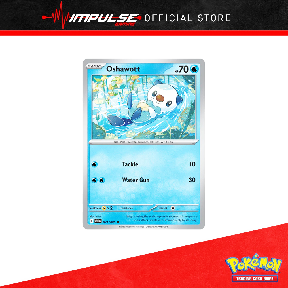 การ์ด Pokemon Tcg Eng: 021/086 Oshawott