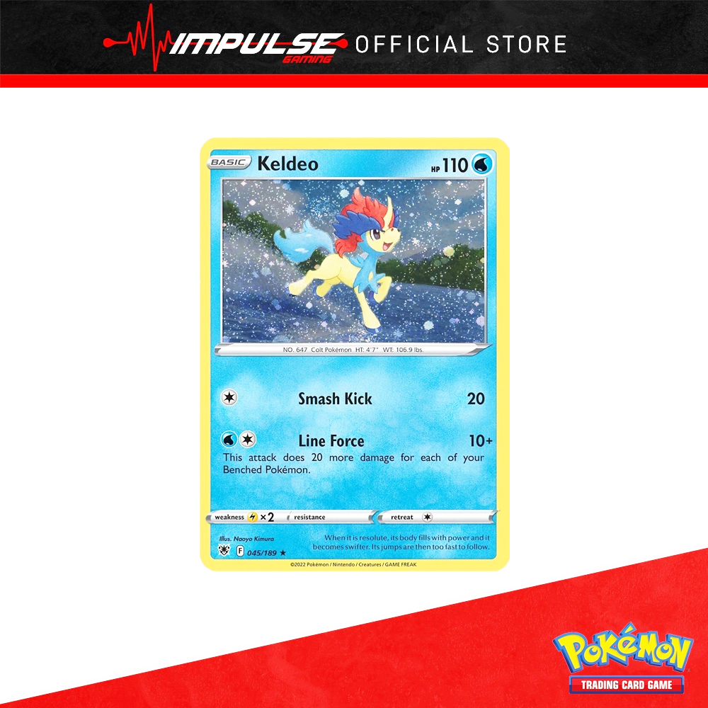 การ์ด Pokemon Tcg Eng: 045/189 Keldeo