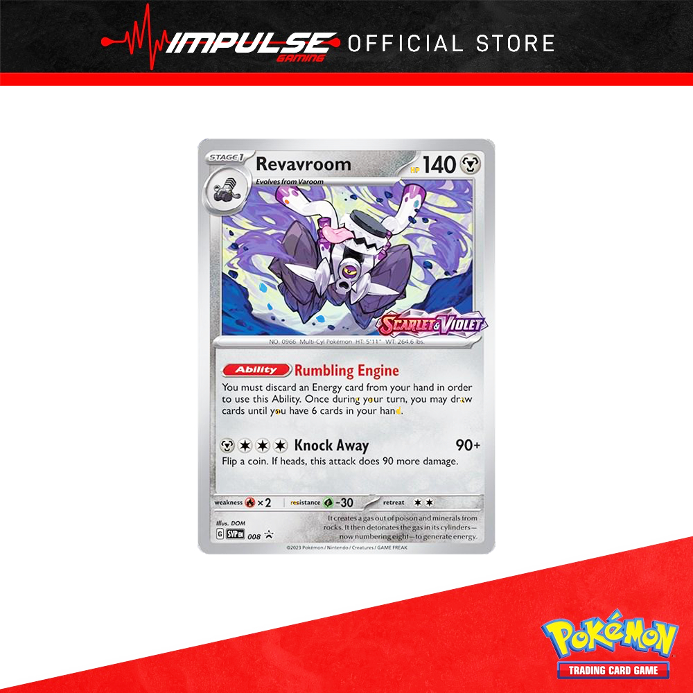 การ์ด Pokemon Tcg Eng: SVP008 Revavroom (Deck Set)