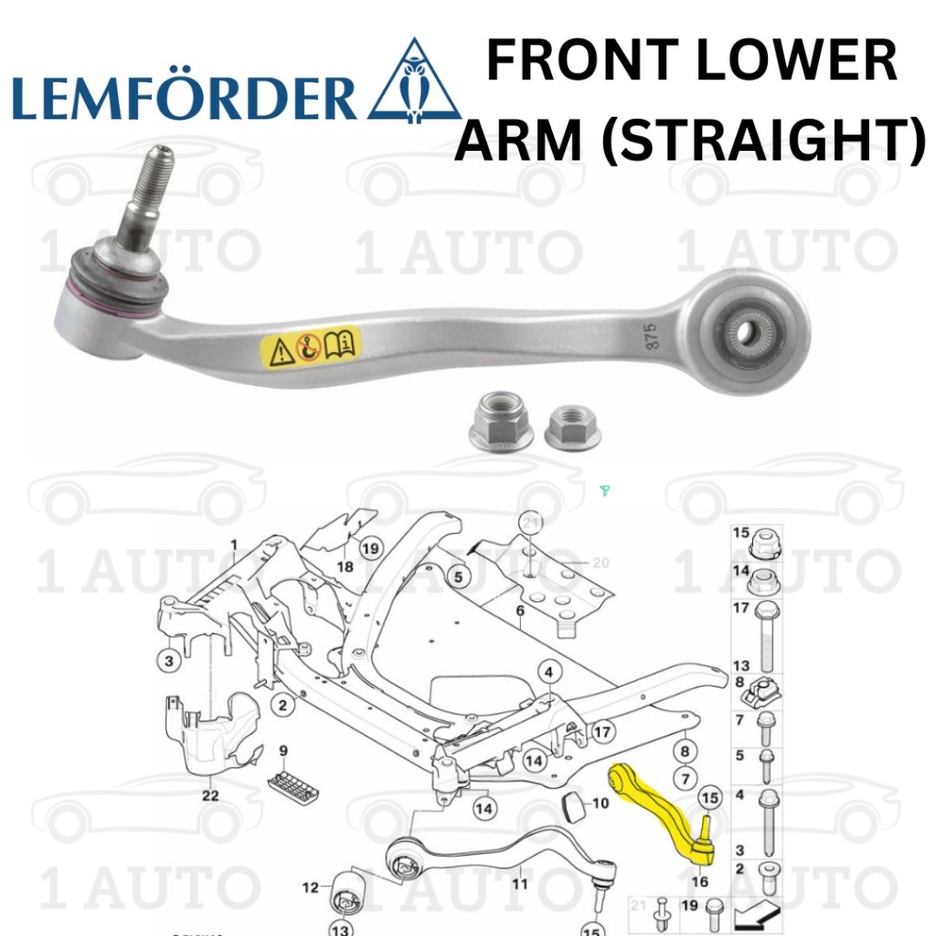 LEMFORDER GERMANY FRONT LOWER ARM BMW E60 520i 523i 525i 530i 530d