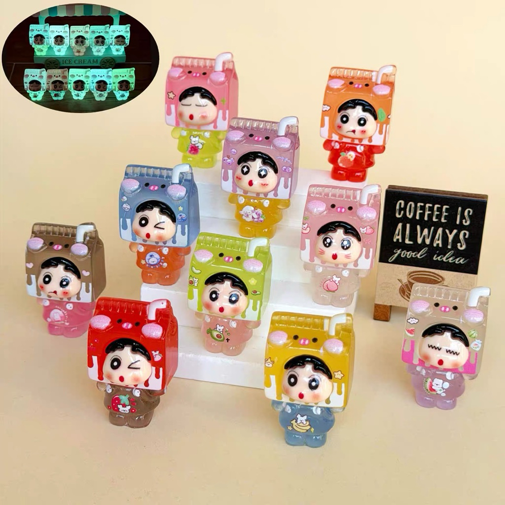Touch Lumi Milk/Lucky/Moon/กล้อง/ดอกไม้ Shinchan Luminous Milk Shinchan/Lucky Cat Shinchan/Moon Shin