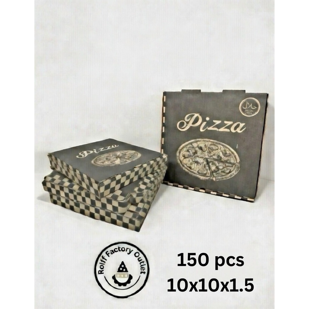 PRINTED PIZZA BOX 10x10x1.5(150 กล่อง)