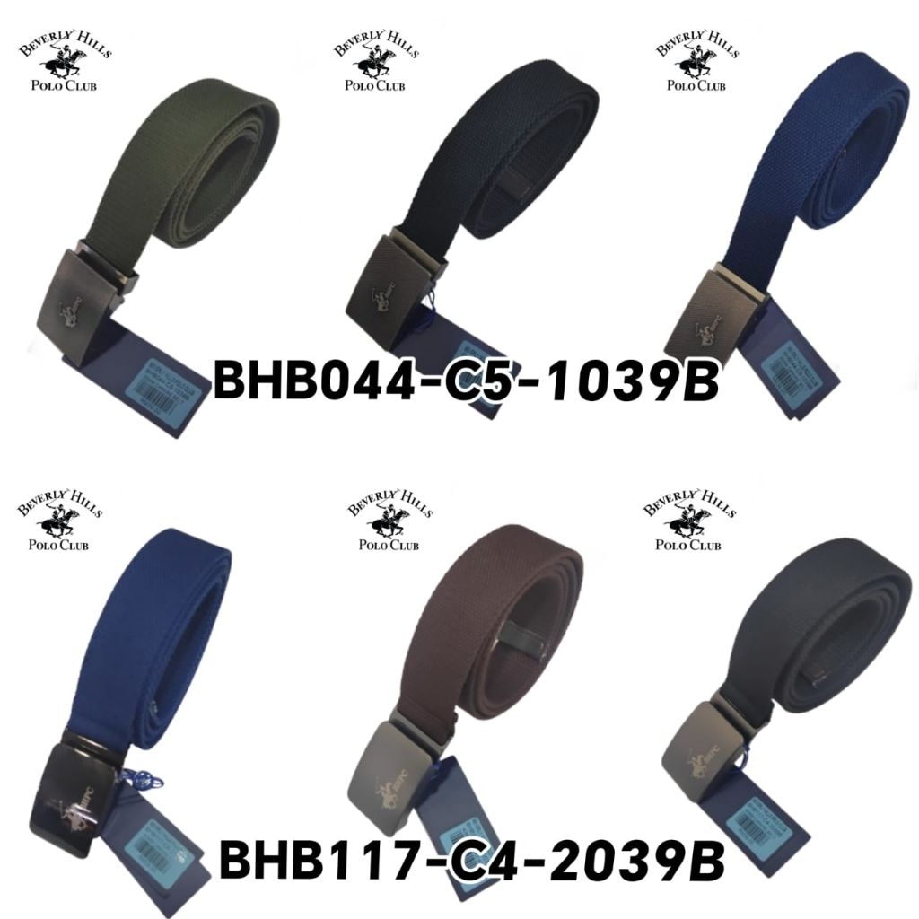 Beverly Hills Polo Club 35MM / 40MM เข็มขัดผ้าใบ BHB044-C5-1034B / BHB117-C4-2039B