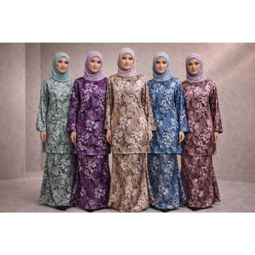 BAJU KURUNG ORKID- MANGO SILK 20D
