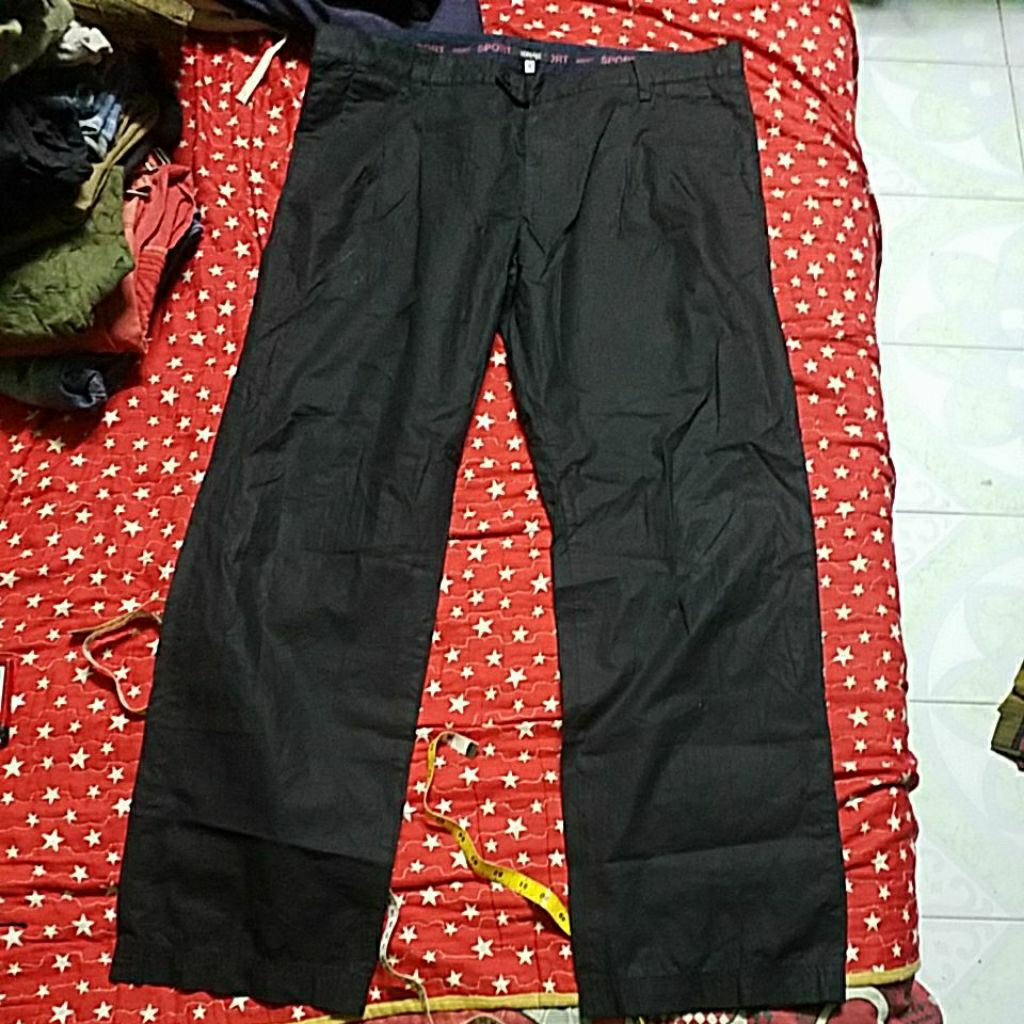 VERSACE SPORT BLACK BAGGY PANT SIZE 38X41 INCH