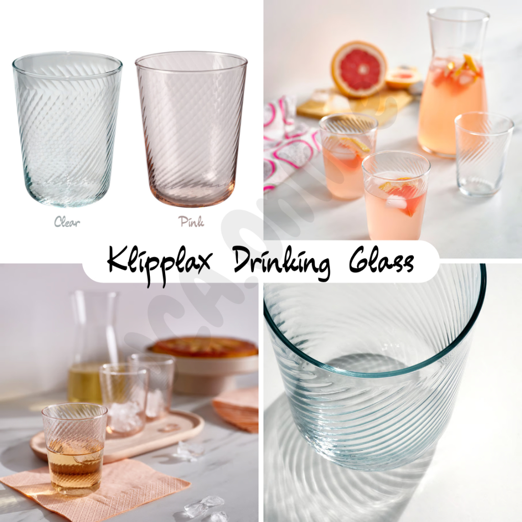 แก้ว IKEA KLIPPLAX แก้วน้ําดื่ม 250ml, 400ml