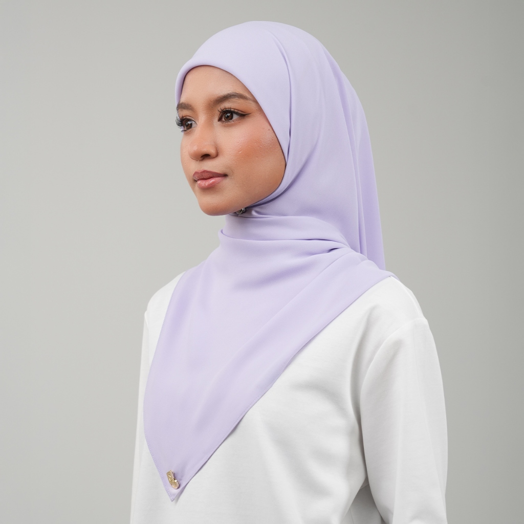 PETRONAS Chiffon Square Hijab - Lilac