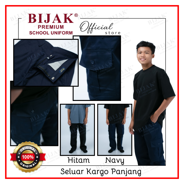 OOTD BY BIJAK- กางเกงขายาวคาร์โก้ unisex / กางเกงขายาวคาร์โก้ unisex