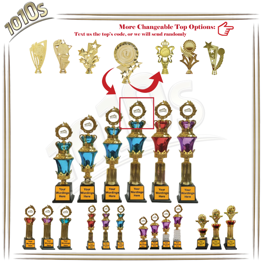 N9 Trophy/4Pattern/Piaala Pasang/Anugera/Souvenir/Award/Hadiah ถ้วยหวย (ออกแบบฟรี+LOGO+LABEL) เปลี่ย