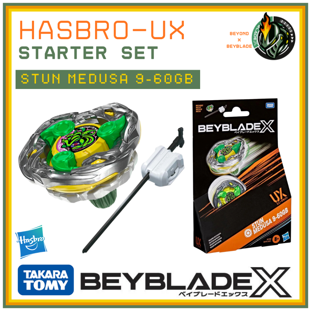 Takara Tomy Hasbro Beyblade X Stun Medusa 9-60GB ชุดสตาร์ท