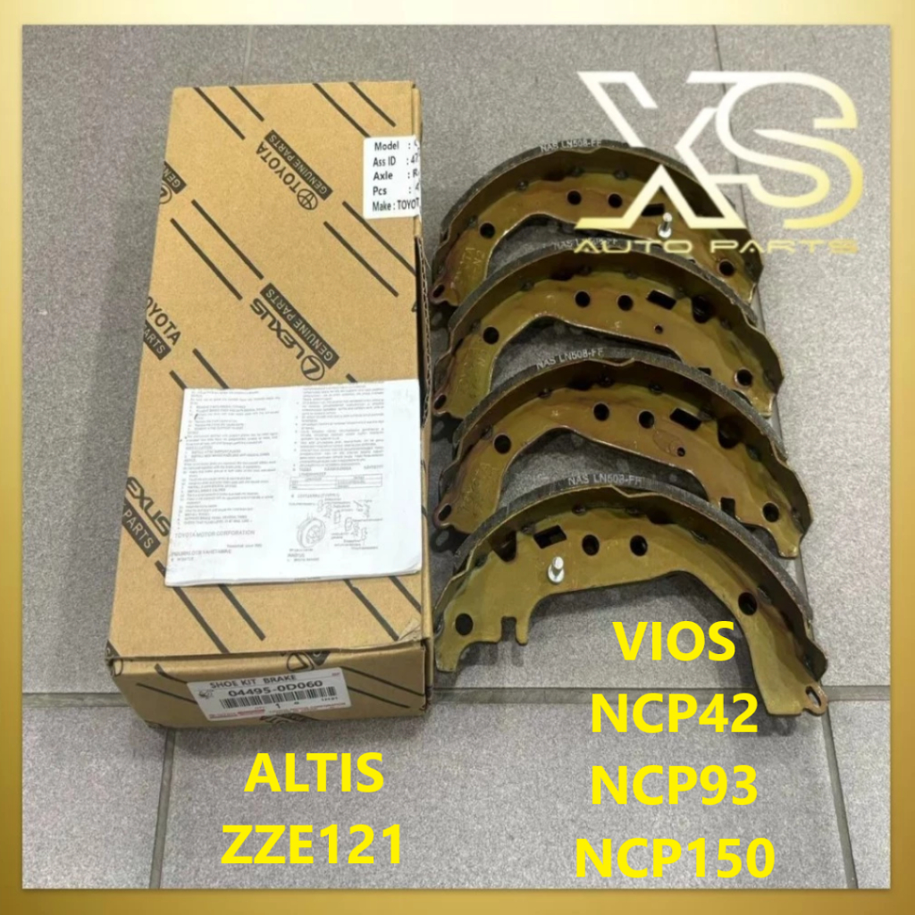 TOYOTA Vios 1.5 E / J Spec NCP42 NCP93 NCP150 CALDINA ALTIS ผ้าเบรคหลัง 04495-52140 04495-0D060