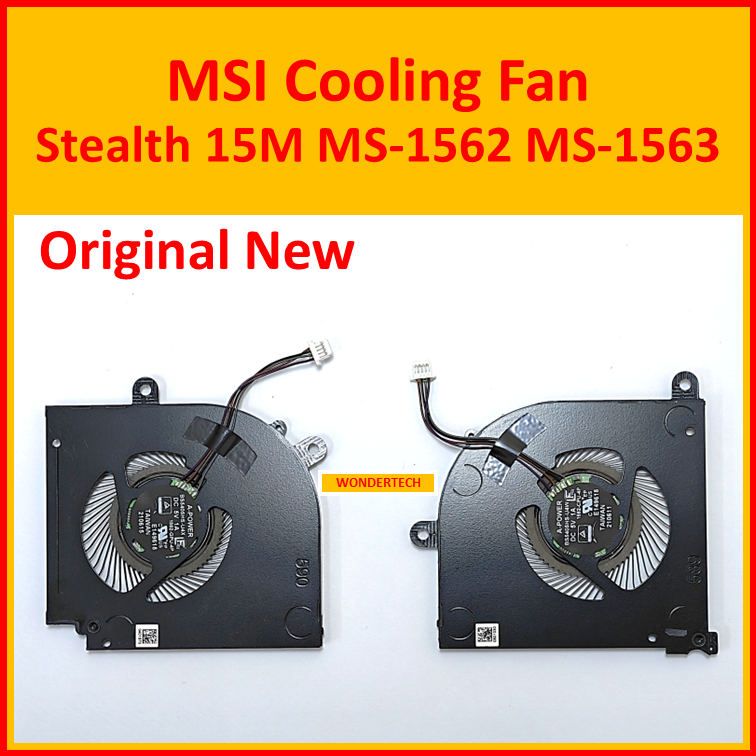 MSI Stealth 15M MS-1562 MS-1563 พัดลมระบายความร้อน CPU GPU