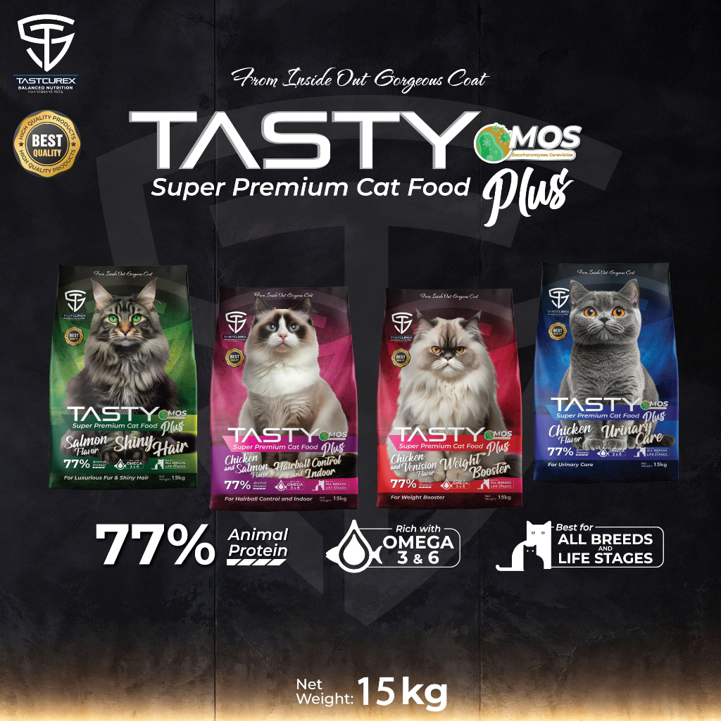 TASTCUREX TASTY SUPER PREMIUM อาหารแมว | 15กิโลกรัม