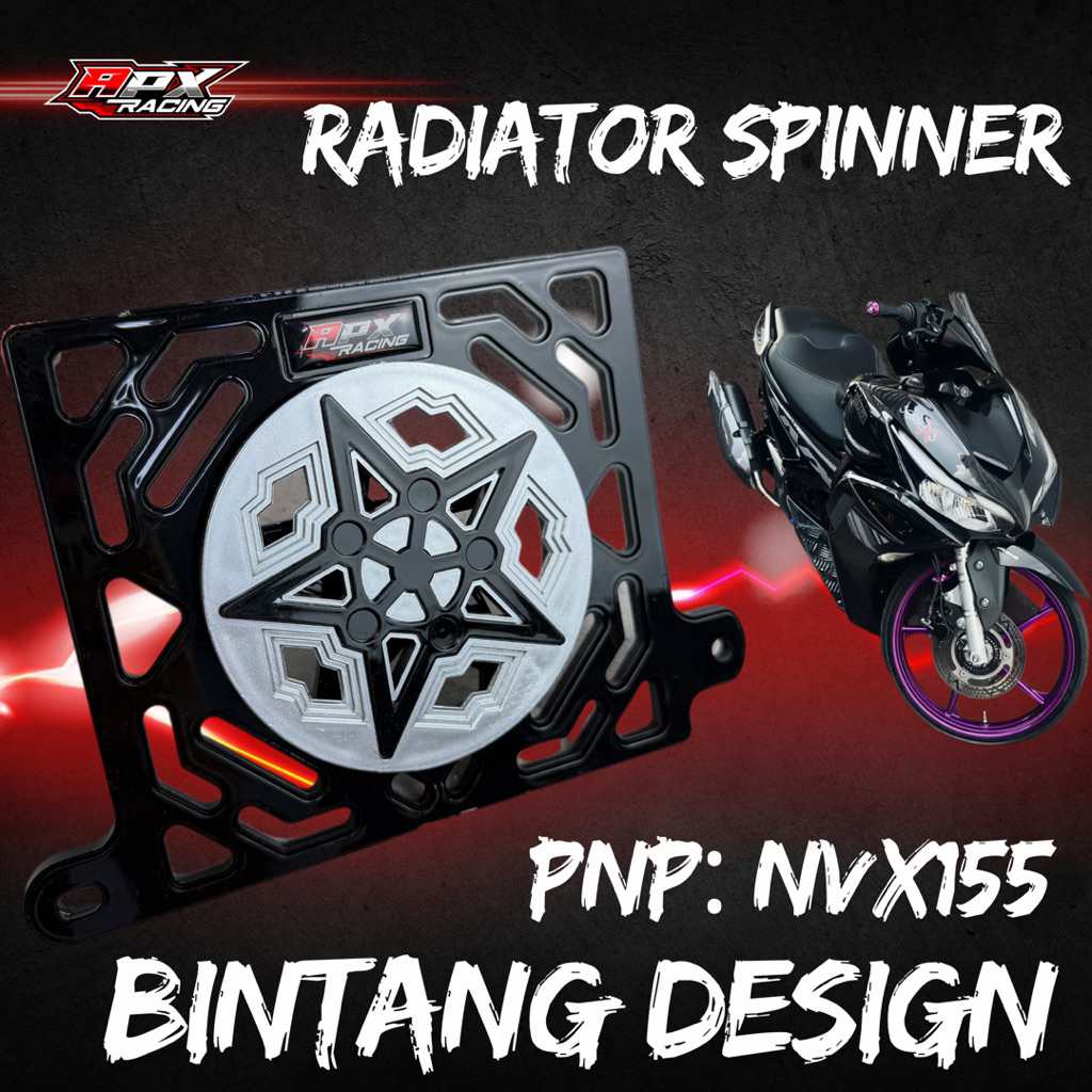 APX RACING NVX155 RADIATOR SPINNER/ NVX V1 V2 V3 RADIATOR SPINNER/ APX RADIATOR SPINNER/ NVX155 ฝาคร