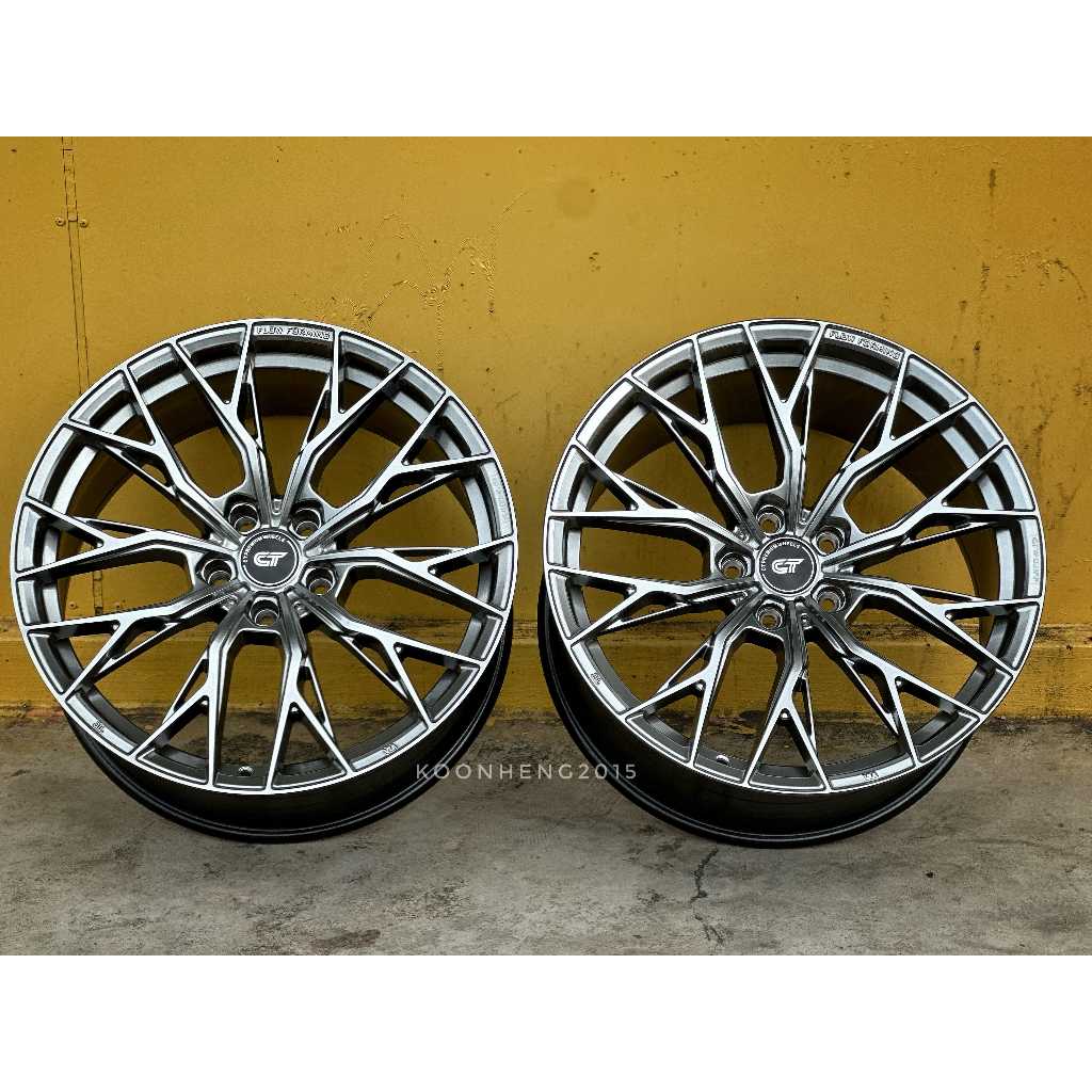 รถใหม่ Sport Rim FLOW FORMING CT PREMIUM WHEELS CTW-031FF 19x8.5J 19x9.5J 5x113 ET30 ET38 Hyper Blac