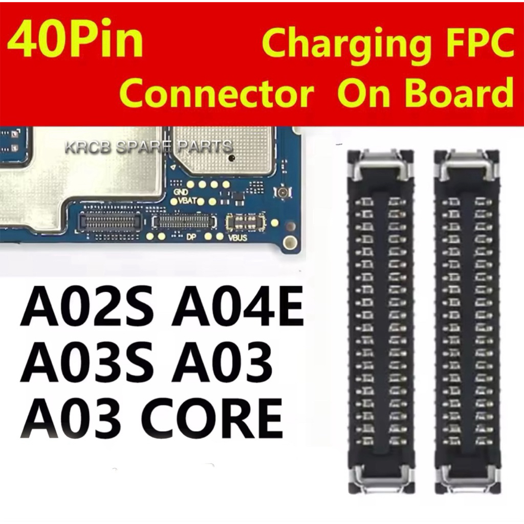 KRCB ชาร์จ FPC Connector สําหรับ Samsung A02S A04E A03S A03 A03 CORE A025 A042 Charger Plug On Board