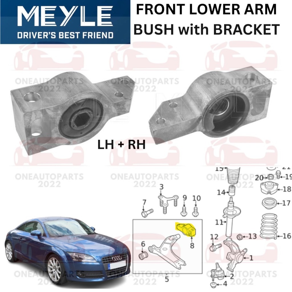 MEYLE GERMANY เกราะหน้า BUSH พร้อมขายึด AUDI TTS 8J3 2.0 TFSI (LH+ RH)