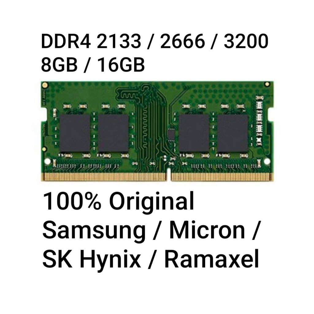 SKHynix SAMSUNG Micron 8GB DDR4 2133 2400 2666 3200 RAM แล็ปท็อป (ตกแต่งใหม่)