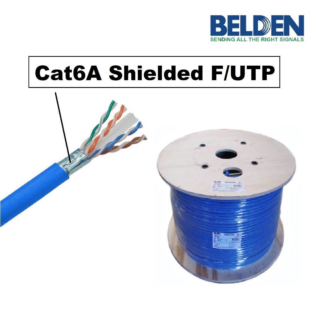 สาย Belden Cat6A Shielded F/UTP (Belden 10GXE00)