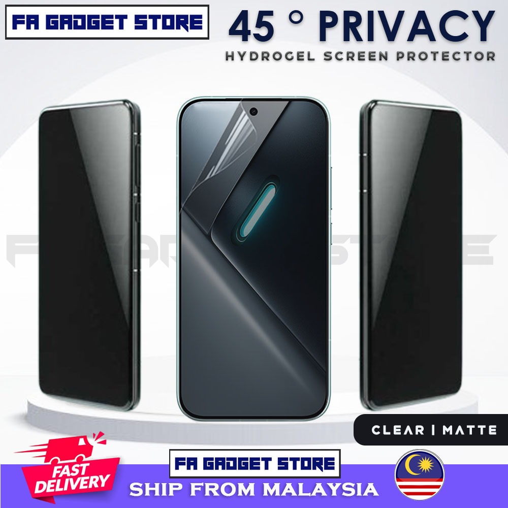 Xiaomi POCO X8 Pro Max X7 X6 X5 X4 5G Hydrogel Privacy Screen Protector Film Clear Matte Film Tinted