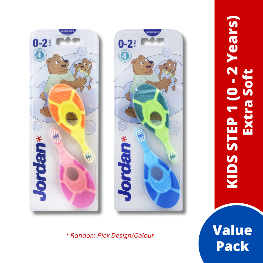 Jordan Kids แปรงสีฟัน Value Pack (Step 1/Step 2/Step 3)
