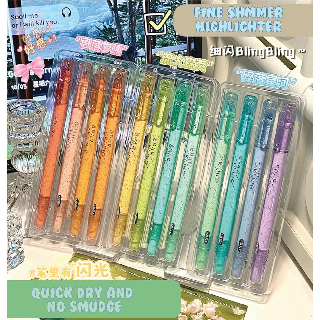 Sparkling Glitter Highlighter ปากกาตกแต่ง Marker สําหรับ Journal