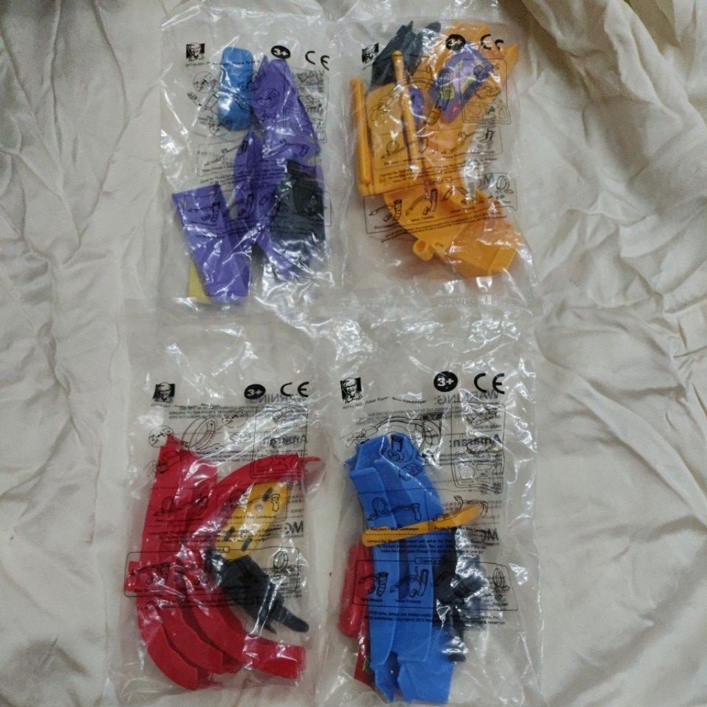 Vintage FULL SET KFC Chicky Meal Power Racer ปี 2011