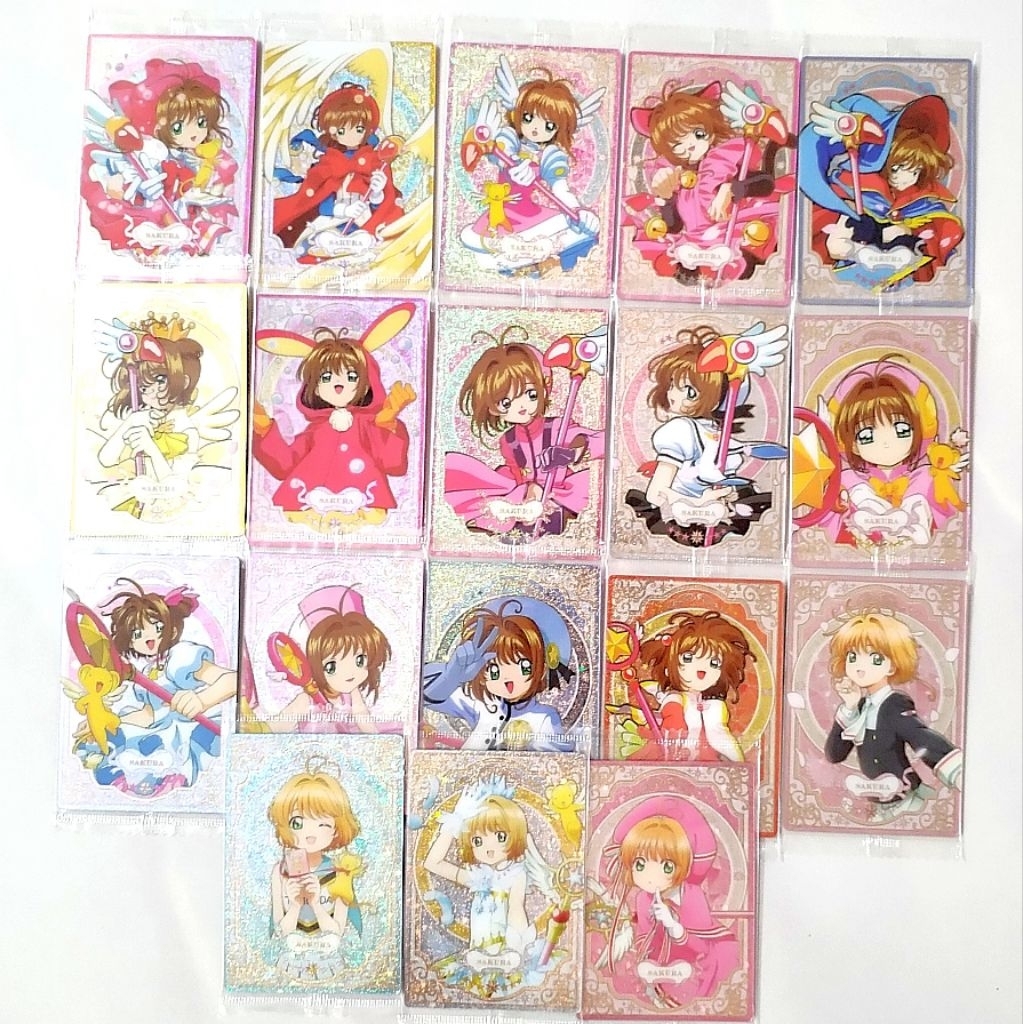 Cardcaptor Sakura Wafer Card - ครบรอบ 25 ปี - Bandai Anime Merch CCS Shokugan Metallic Card Clamp 魔卡ผู้หญิง