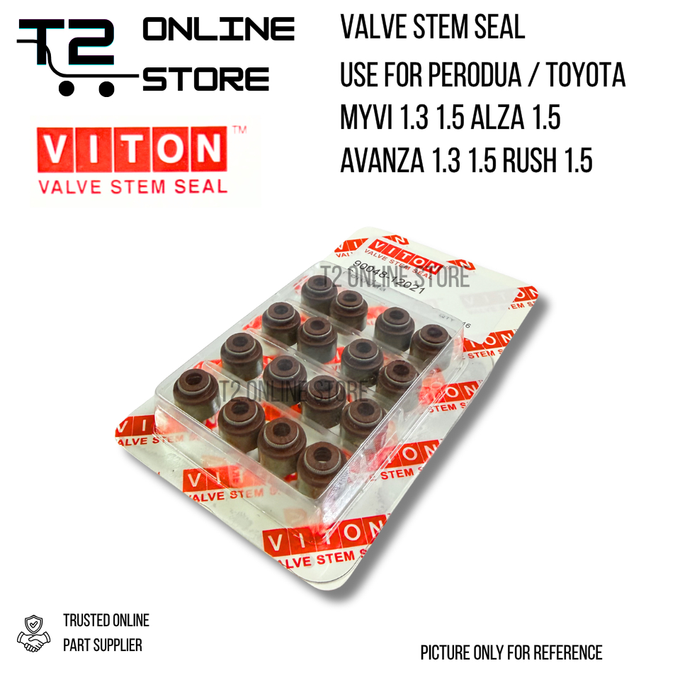 T2 PERODUA ซีลวาล์ว MYVI 1.3 1.5 ALZA AVANZA 1.3 1.5 RUSH 1.5 VITON 1 SET = 16 ชิ้น
