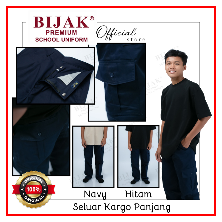 OOTD BY BIJAK- กางเกงขายาวคาร์โก้ unisex / กางเกงขายาวคาร์โก้ unisex