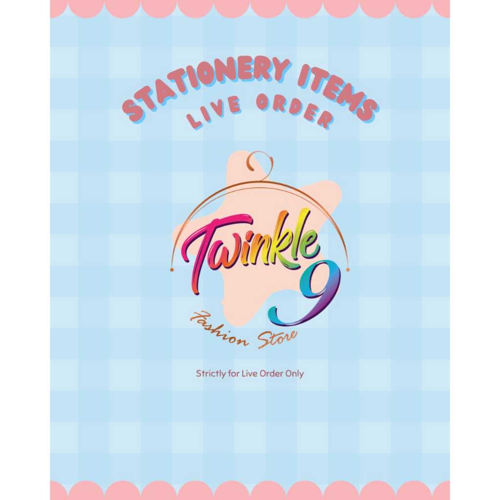 TW9 Shopee Live Order (STATIONERY RM2-10) STRICTLY สําหรับ Live เท่านั้น