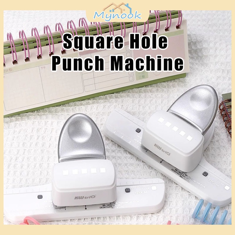 MYSquare Hole Punch Machine Binding Strip Make A4 A5 B5 หลวมไดอารี่โน้ตบุ๊คสมุดภาพกระดาษไดอารี่ Coil