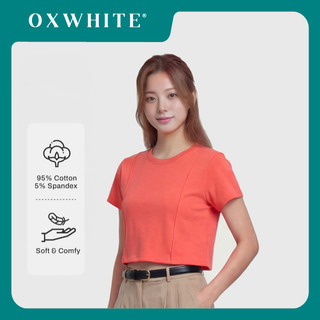Oxwhite Women Mono Panel Cropped Tee