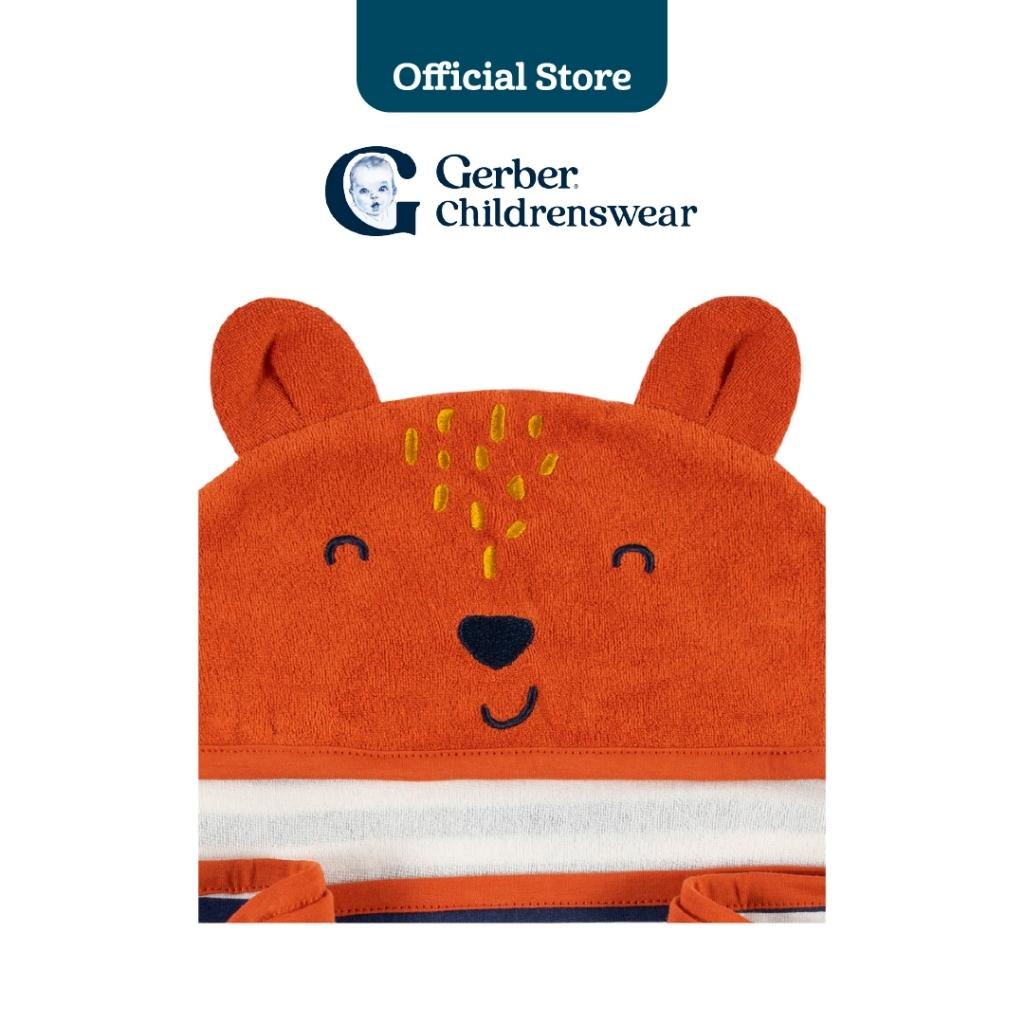 Gerber Balut Mandi Lelaki – Corak Musang (Fox) / Gerber Boys Fox Bath Wrap