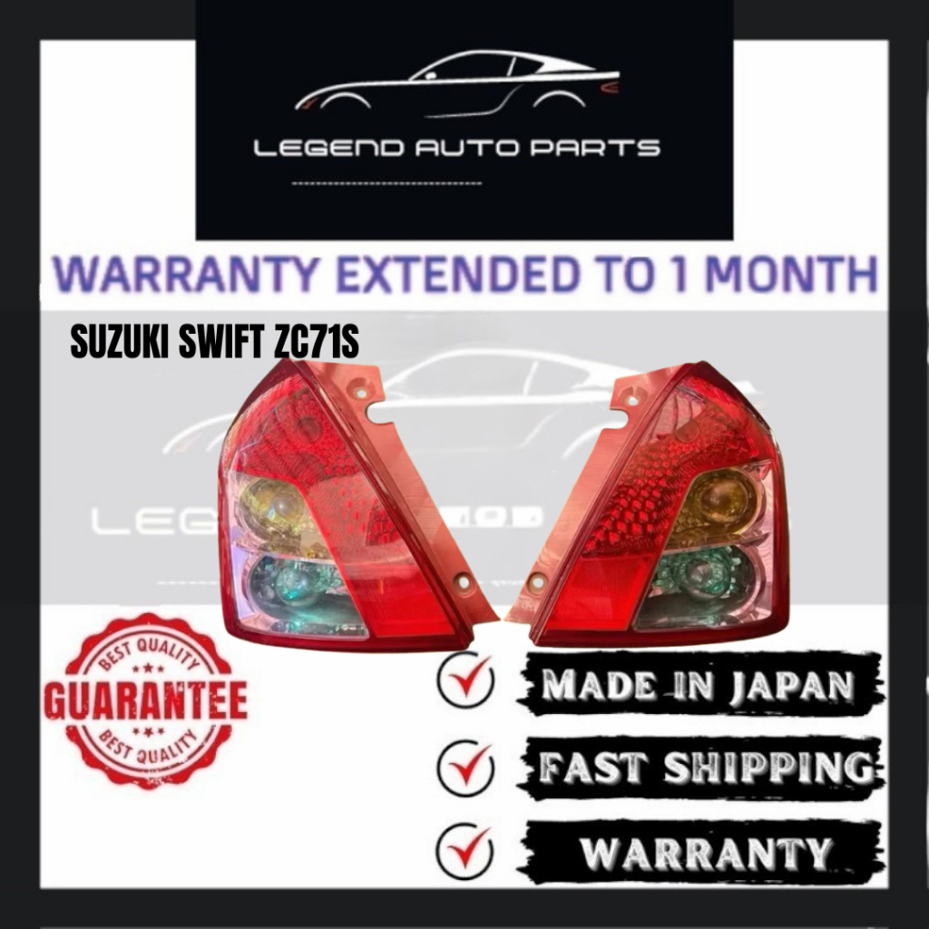 SUZUKI SWIFT ZC11S/ZC21S/ZC31S/ZC71S 2005-2012Y SPORT TAIL LAMP REAR LIGHT LAMPU BELAKANG ใช้แล้ว