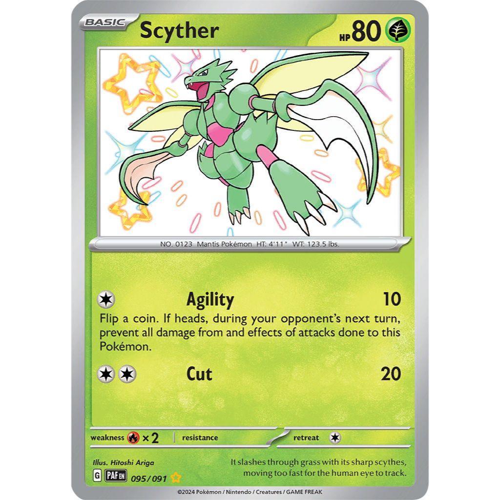 Scyther 95 โปเกมอน ปาโลเดน โชคชะตา
