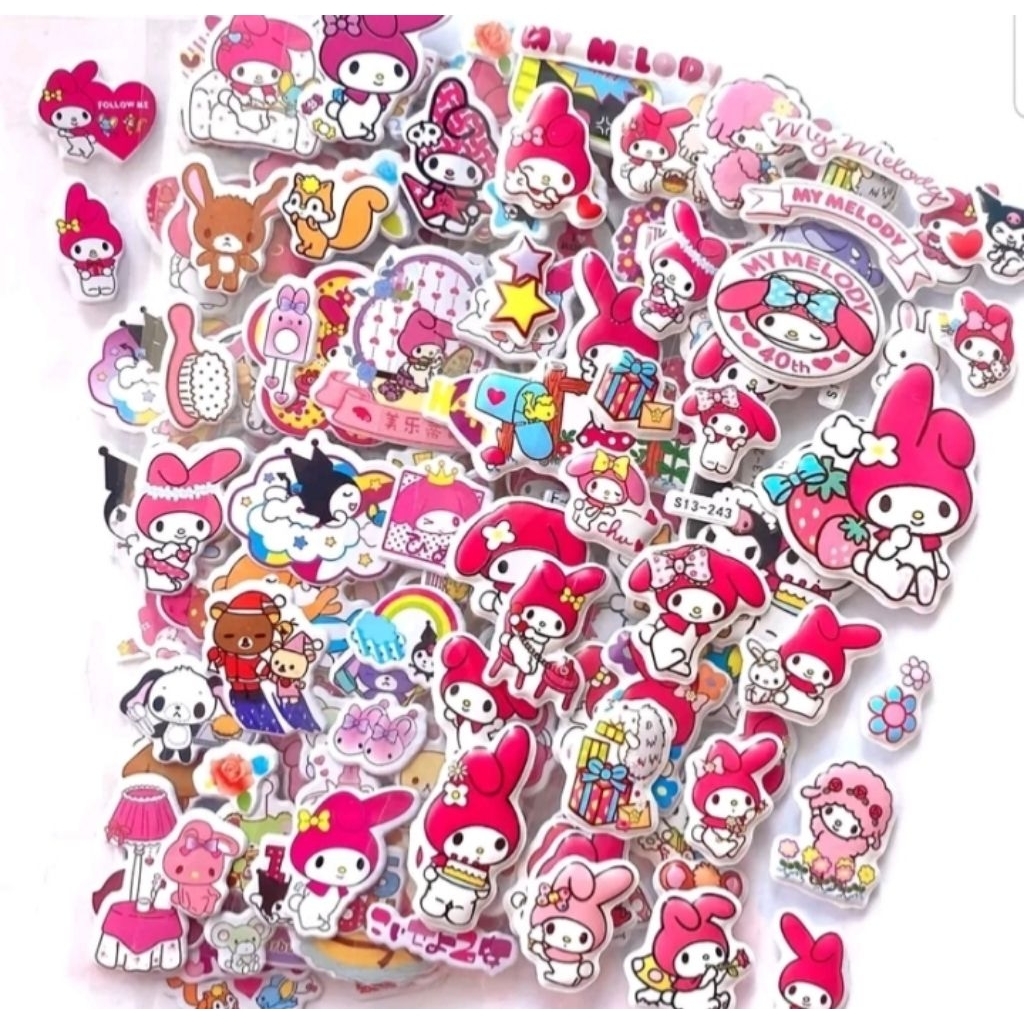 สติ๊กเกอร์ 3D bubble การ์ตูน Sanrio