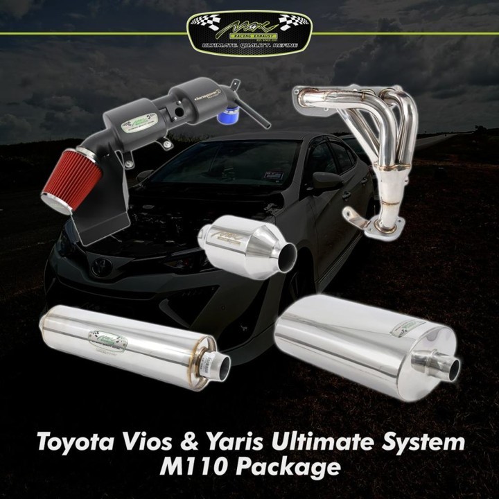 แพ็คเกจท่อไอเสียเงียบ Toyota Vios & Yaris (2017 – ปัจจุบัน) 1NR-FE / 2NR-FBE / 2NR-FBE