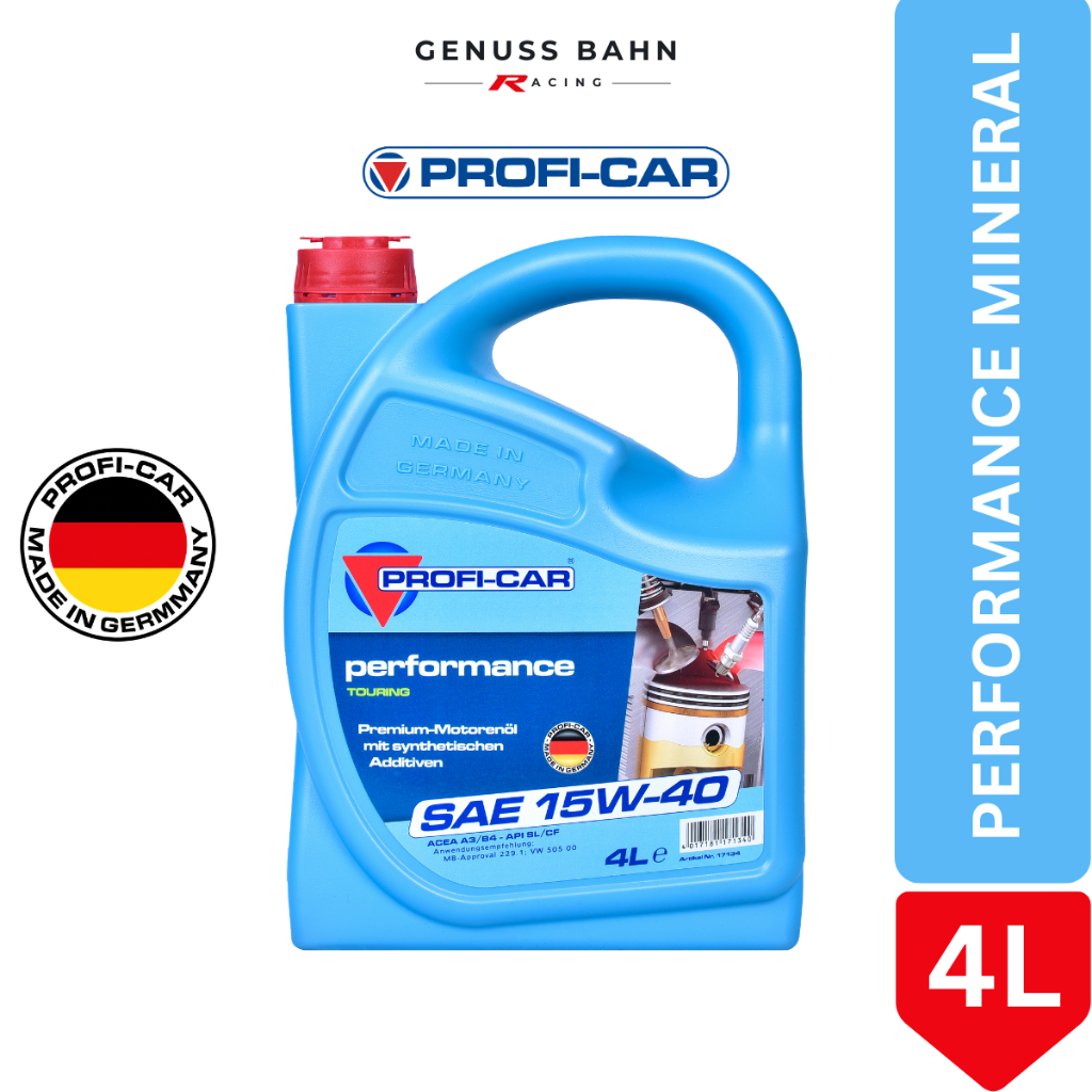 PROFI-CAR Performance SAE 15W-40 (แร่ธาตุประสิทธิภาพ) - 4L