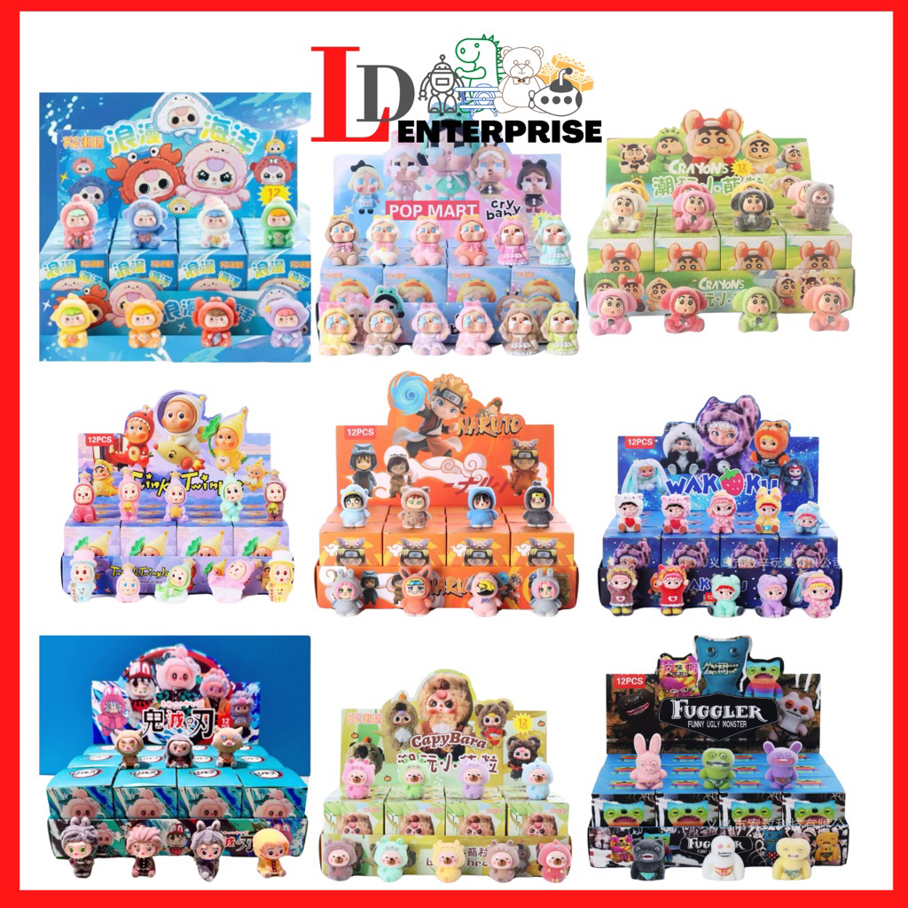 [LD]Blind Box ZOOTOPIA KPOP CAPYBARA ONEPIECE LABUBU WAKU CRAYONS STAR CRYBABY MIGO เค้ก Topper One 