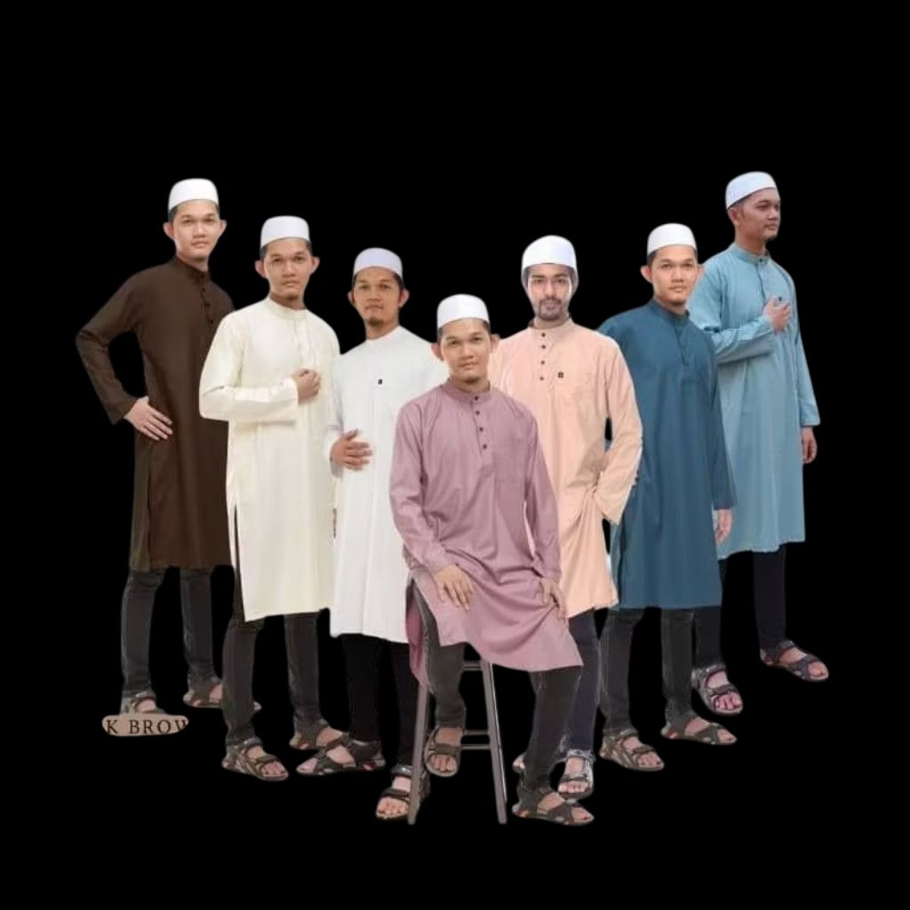 Hajj umrah kurta สําหรับผู้ใหญ่ชาย ผ้าคอตตอนคอปก 3 กระเป๋า